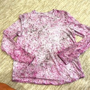 Lululemon, Love Crew, long sleeve pink and gray Size 6  excellent condition